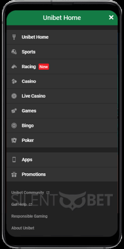 Unibet Android Casino App